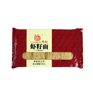liji تصميم جديد صيني المعكرونة التقليدية lo mein noodles 450g shrimp Roe Noodles